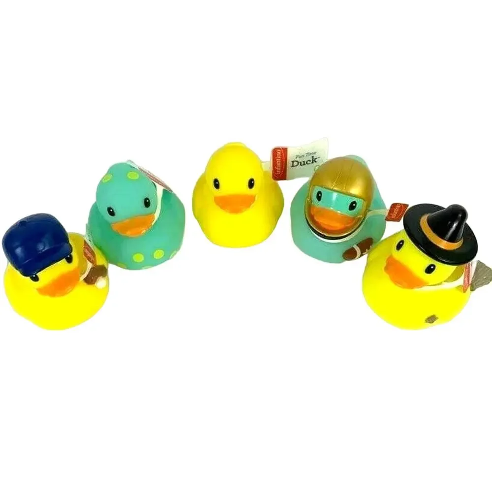 NEW Pack 5 Infantino Fun Time Duck Bath Toys Age 0m+ Great for to Gift New w Tag